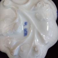 Thumbnail for 1870 Royal Copenhagen Blue Fluted Leaf Candy Dish Gold Edge Antique 1st Quality8