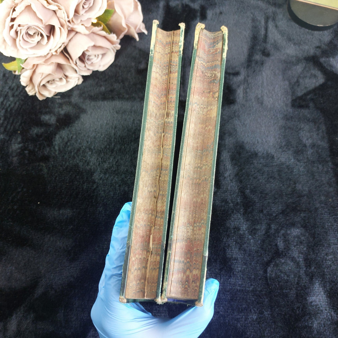 Cassell Penny Readings Vol I II Tom Hood Leather Illustrated Books Antique Set8