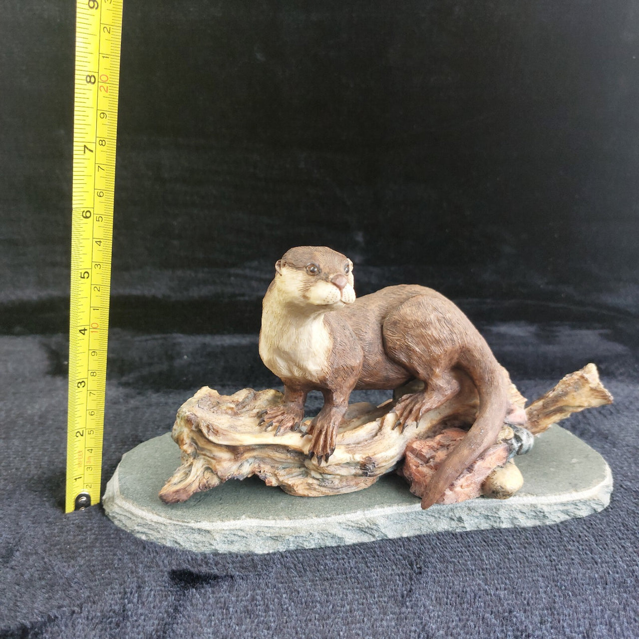 Border arts fine Edmann 1978 Limited Otter Sculpture 306/350 Stone Base Wil7