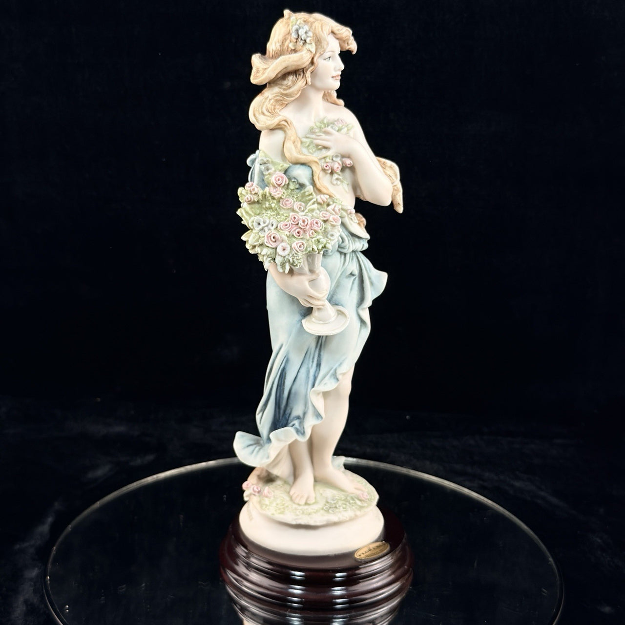 Giuseppe Armani Spring Florence Lady Flowers Figurine 0181C Italy HomeDecor 19923
