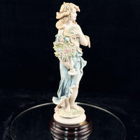Thumbnail for Giuseppe Armani Spring Florence Lady Flowers Figurine 0181C Italy HomeDecor 19923