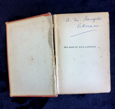 1895 Hodder The Days of Auld Langsyne Ian Maclaren Antique Book Worn Collectable1