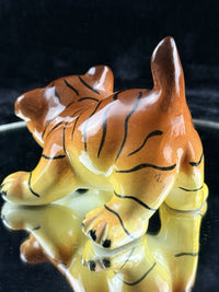 Thumbnail for Melba Ware Ceramic Tiger Cub Figurine England 1950s Hand Painted Bookshelf Decor1