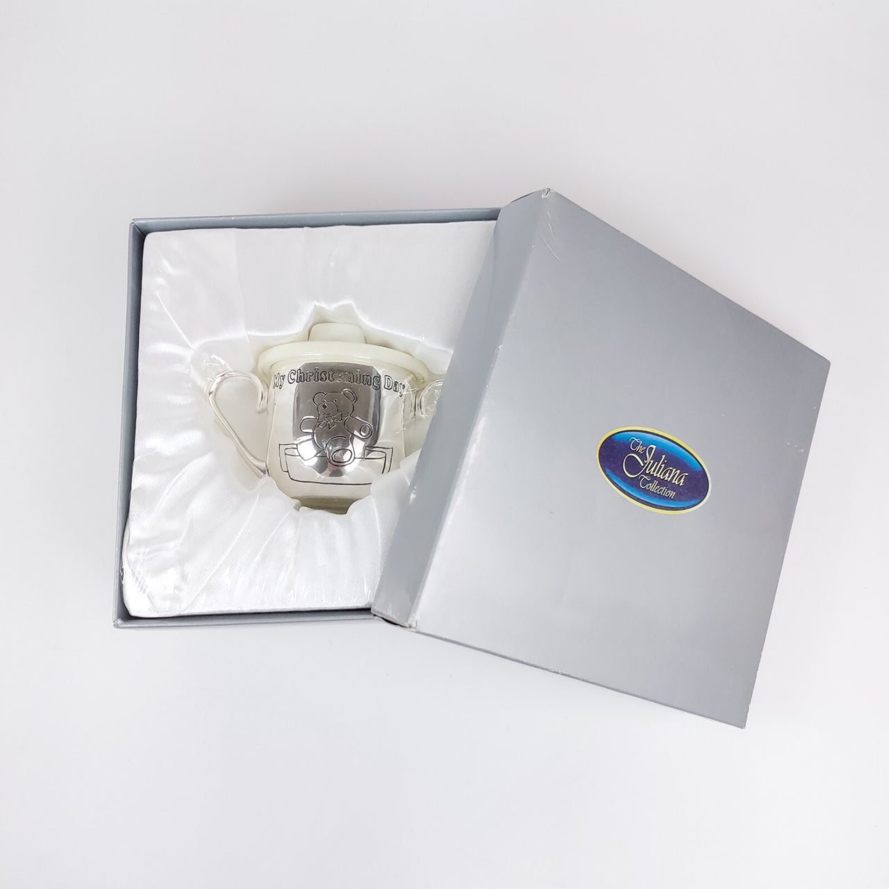 My Christening Day Cup Juliana  Gift BoxCollectionPorcelain Teddy Bear Keepsake0