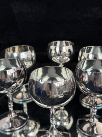 Thumbnail for VALERO Plated Silver Goblets Set of 6 - Made in Spain - 12.5cm Tall silver decor8