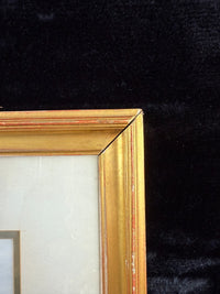 Thumbnail for Antique S.L. Signed Watercolor wood gold framed- A London Harbor Scene.9