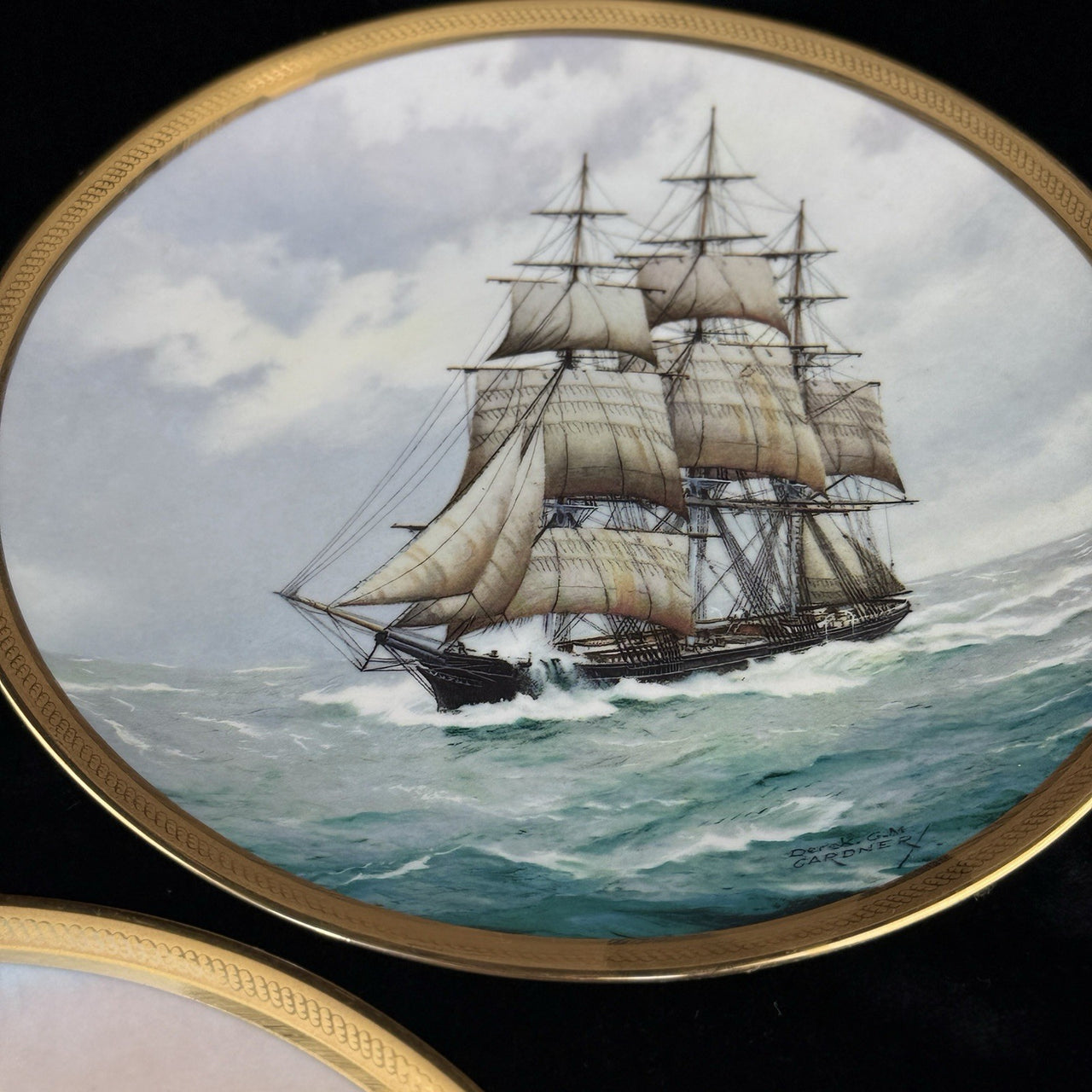 Mint Franklin Great Ships Set of 6 Plates Golden Age of Sail by Derek Gardner6