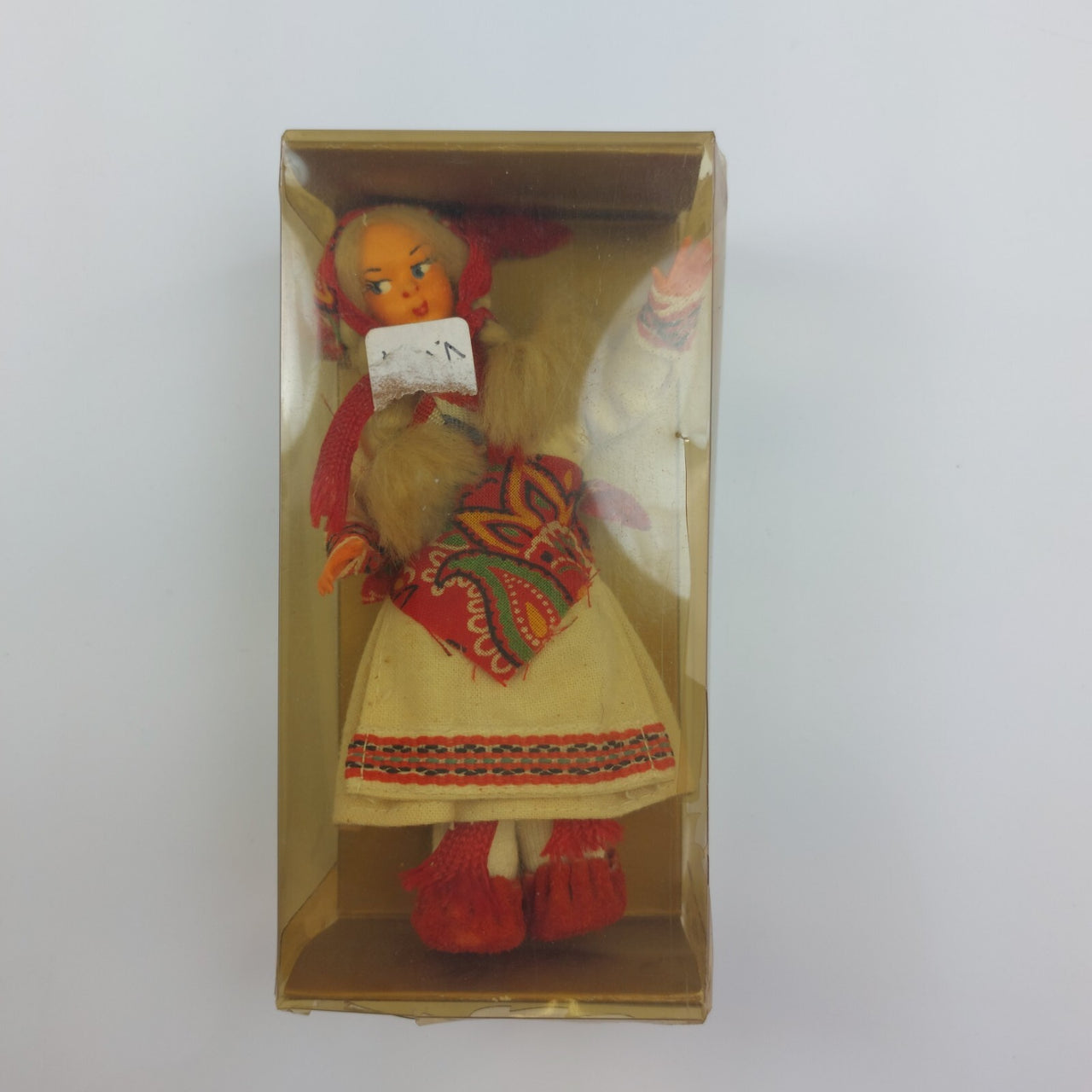 Vintage European Eastern Folk Doll in Traditional Dress with Embroidered Details9