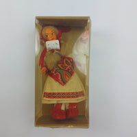 Thumbnail for Vintage European Eastern Folk Doll in Traditional Dress with Embroidered Details9
