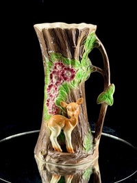 Thumbnail for Hornsea Pottery Fauna Royal Vase Woodland Tree Trunk Deer Flowers 10