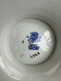 Thumbnail for Antique vase S.Hancock & Sons Cimson Ware Burslem England Cache Pot/Bowl onStand1
