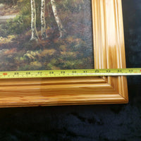 Thumbnail for Original Oil on Canvas River Painting – Signed by E. Walker, Landscape See Pics14