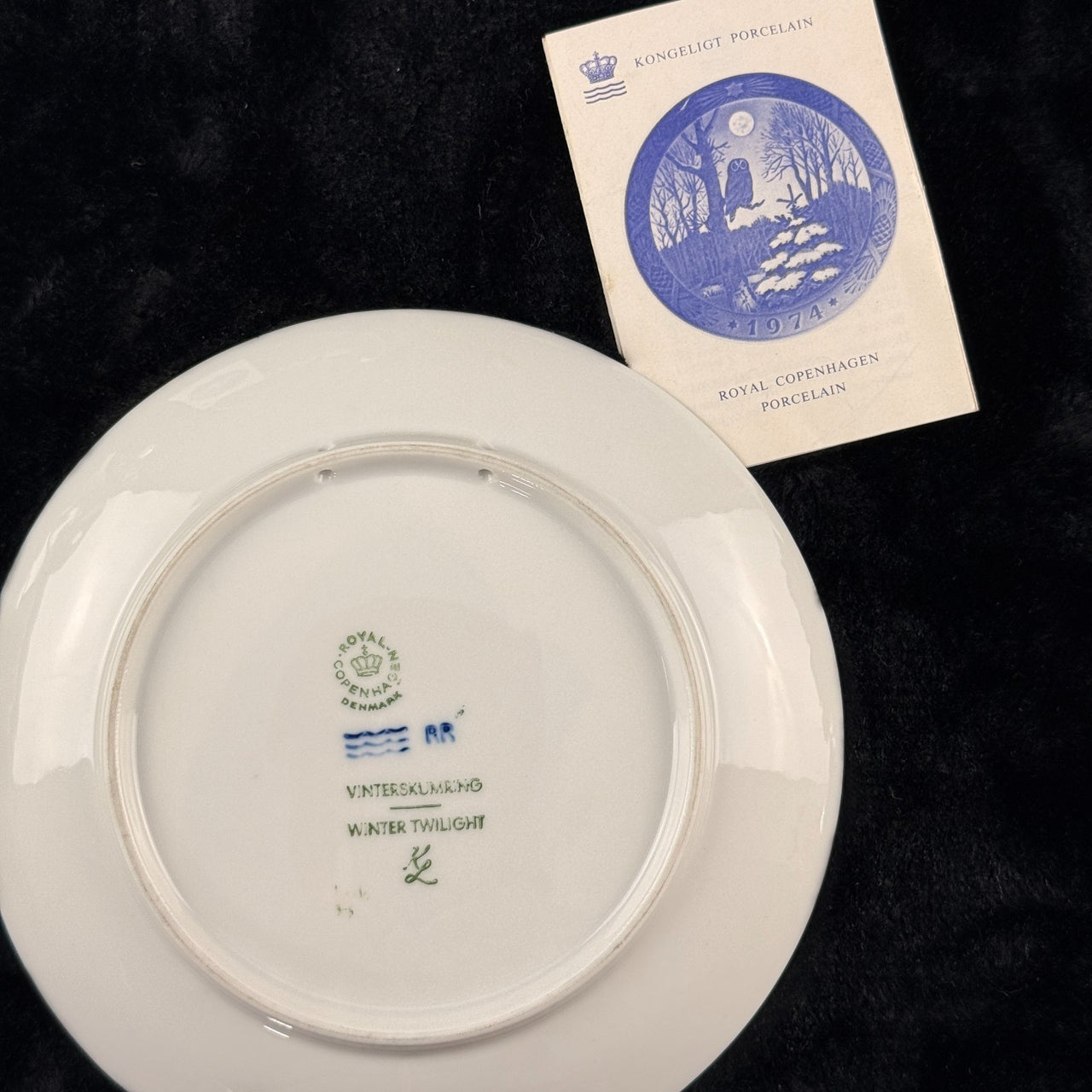 Royal Copenhagen 1972-1974 Christmas Plates Set of 3 Blue Collectibles Porcelain18