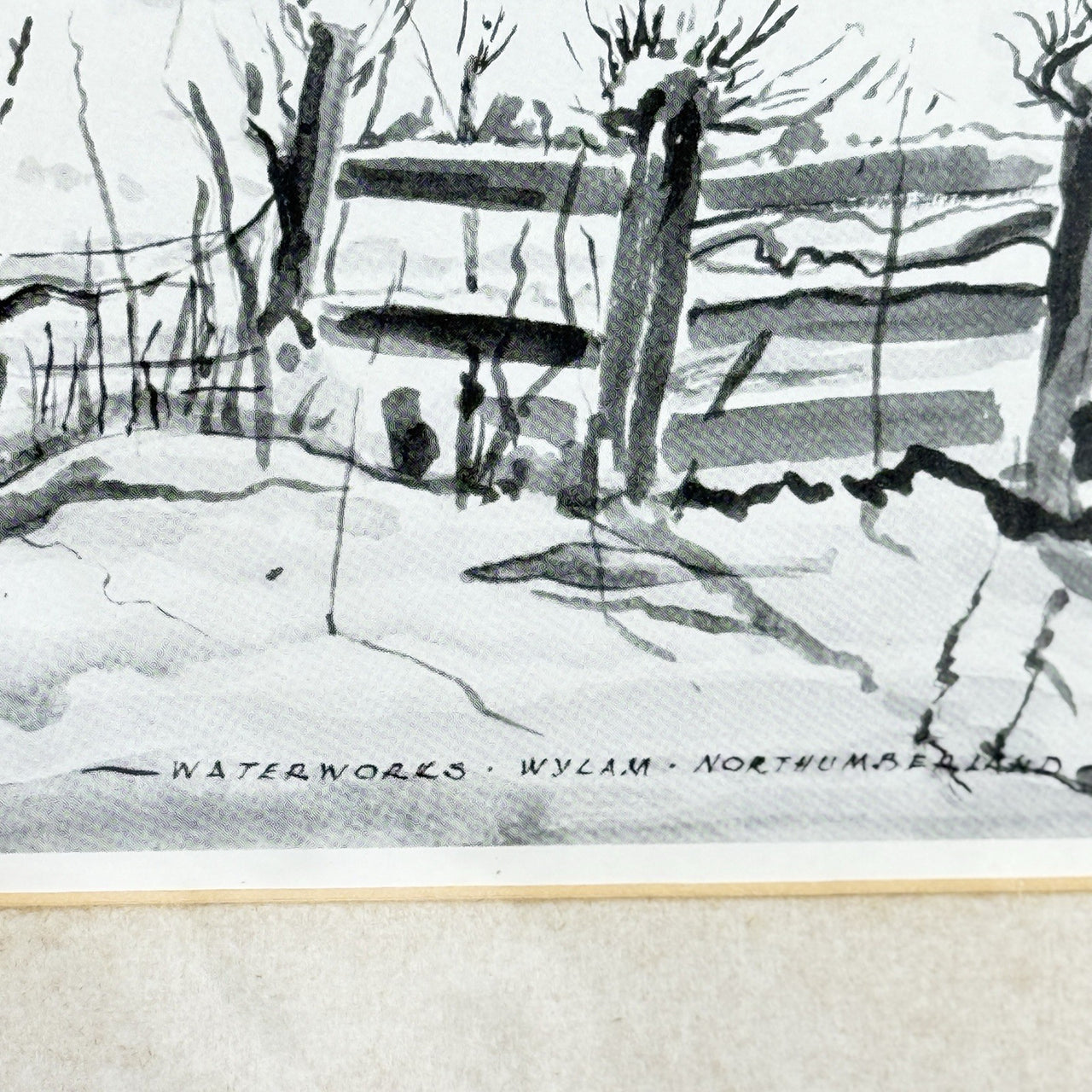 1947 Watercolour Brickworks by E. McCloud Framed Industrial Landscape Painting4
