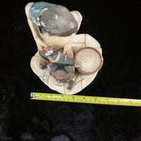 Thumbnail for Naturecraft Blacksmith Figurine 1973 Hand Painted Stonecraft Collectible 8