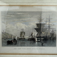 Thumbnail for Antique Hand-Colored Engraving The Tyne from South Shields Durham by T. Allom5