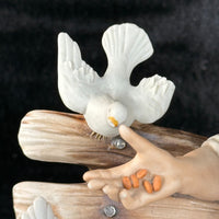 Thumbnail for Capodimonte M. Lory Figurine Man With Doves – Signed – 13