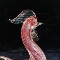 Thumbnail for Murano Rooster Glass Pink Filigrana Art Hand Blown 1kg 10