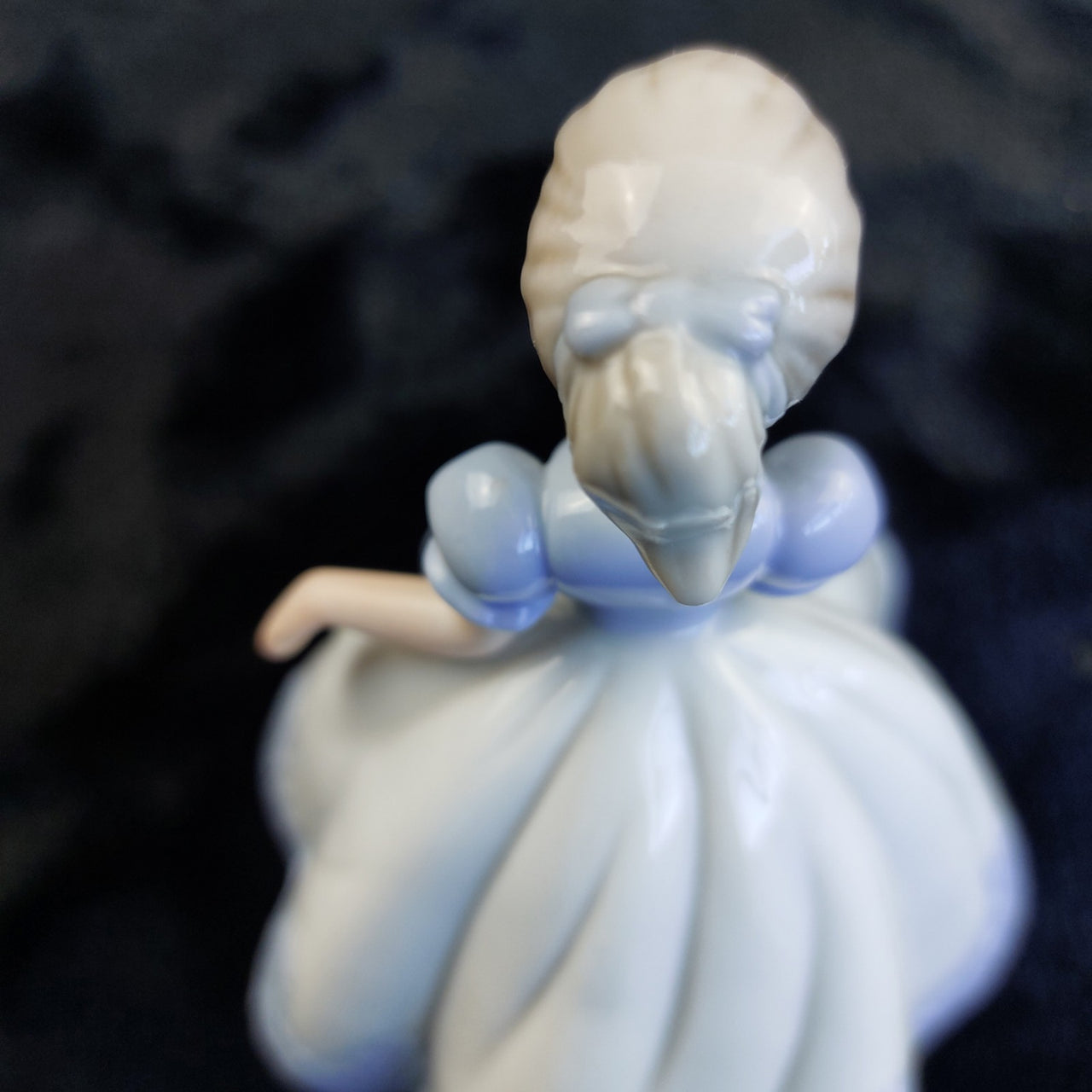 SBL Regal House Girl Good Figurine Blue Dress Porcelain  Collectible 5" Tall7