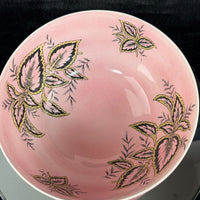 Thumbnail for Maling Coleus Pink Footed Bowl 20cm Vintage Leaf Pattern England 1950s gift7