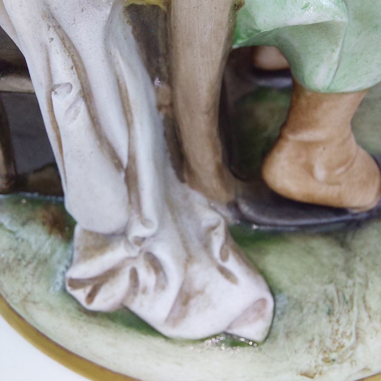 RARE 1950s Capodimonte - Bruno Merli Signed Porcelain Child & Mother Figurine9