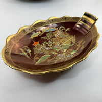 Thumbnail for Carlton Ware Rouge Royale Oval Dish Gilded Oriental Dish Gold Trim China Plate9
