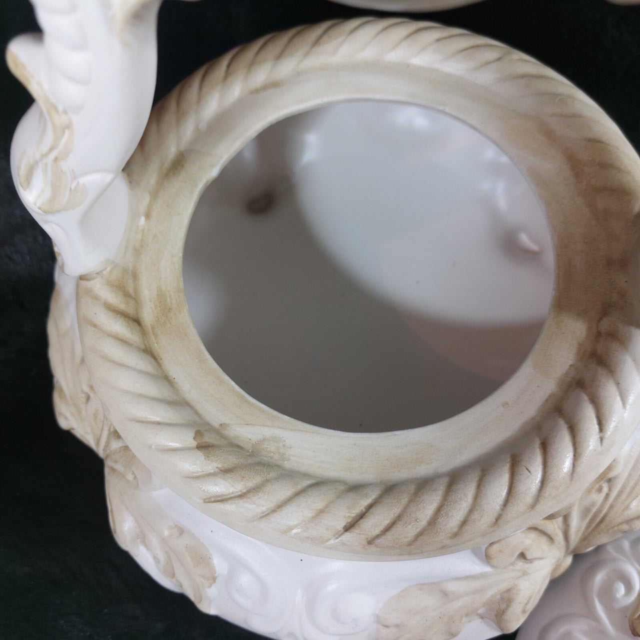 Rare Capodimonte Porcelain Italian Teapot – Floral Rococo Style Tea Pot gift7