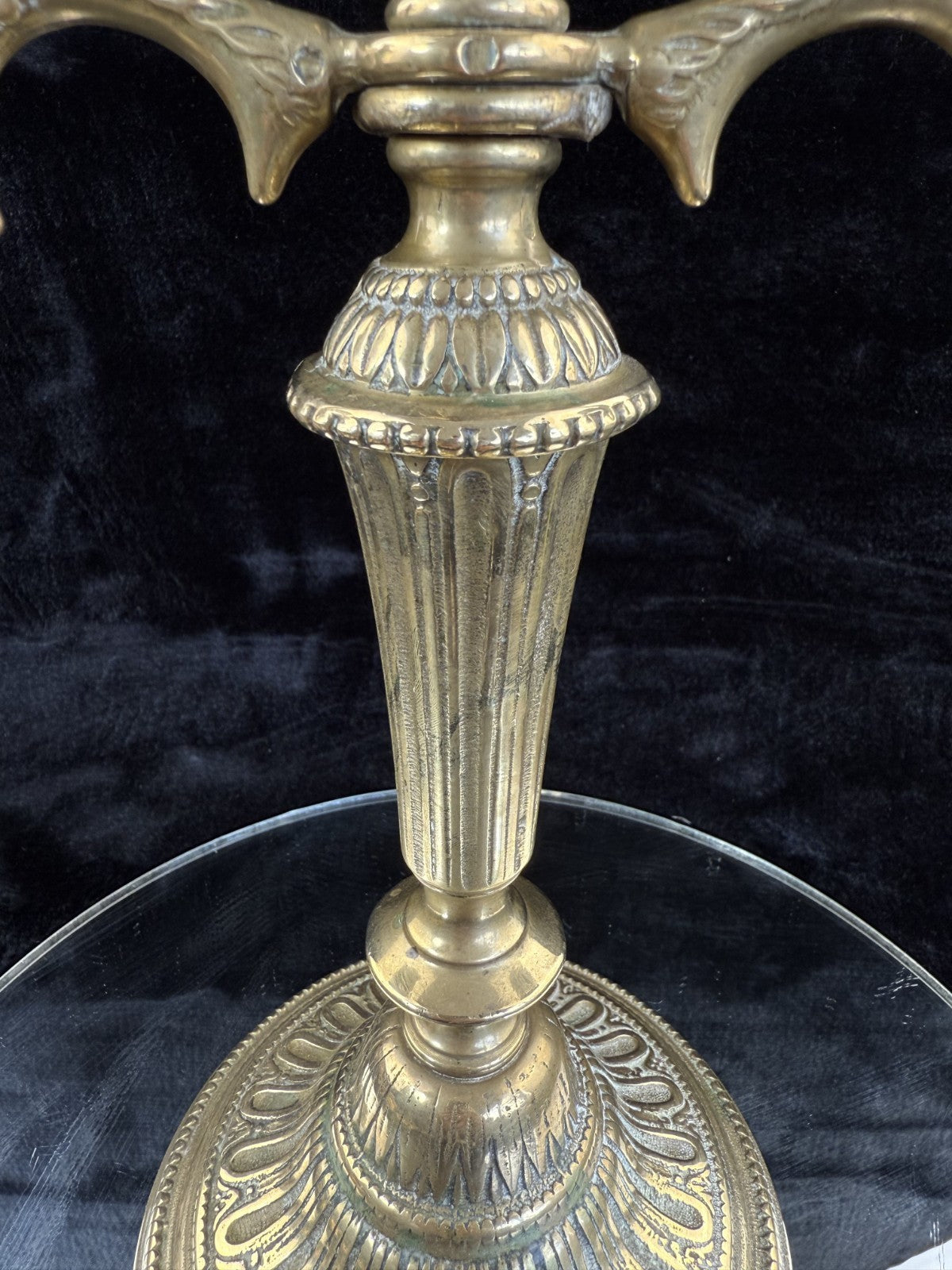 Vintage Solid Ornate Brass Candelabra - Neoclassical/Victorian Style Collectable4