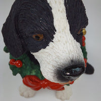 Thumbnail for Tom Rubel Deer Silver Christmas Dog Figurine Collectible - xmas dog decor 199011