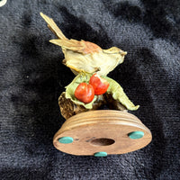 Thumbnail for Giuseppe Armani Sparrow Capodimonte & Cherries Figurine Signed G. 7