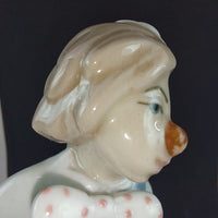Thumbnail for Casades Clown with Bag Porcelain Figurine Collectible from Spain, 6in blue decor8