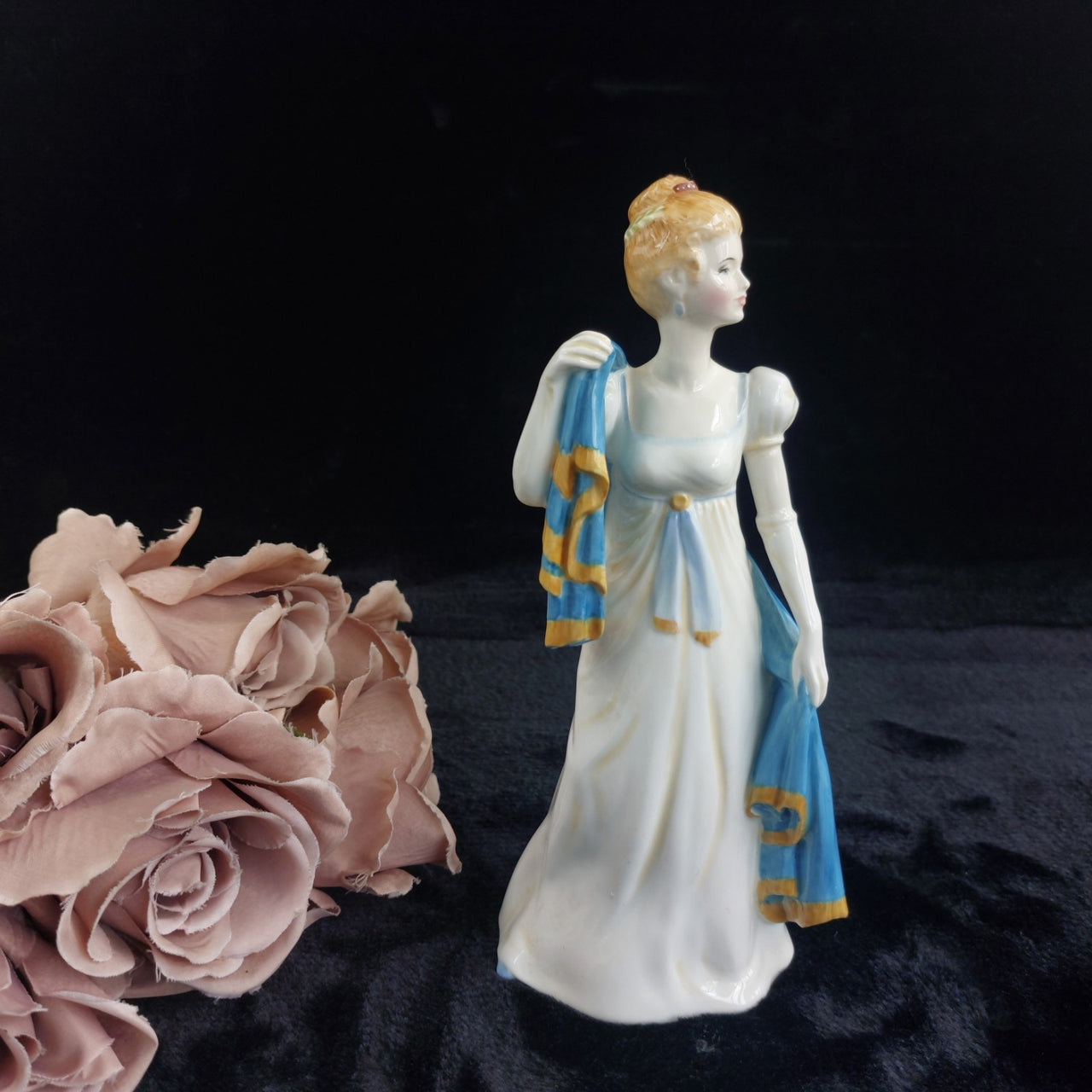Francesca Art porcelain  1978  Emma FigurineStaffordshire 8.5".1