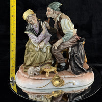 Thumbnail for Fuji Figure Porcelain Couple Scene Large Figurine 9.5in display decor bookshelf22