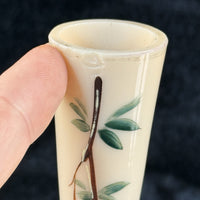 Thumbnail for Milk Antique Porcelain Bud Vase Floral Branch Art Nouveau Style decor China9