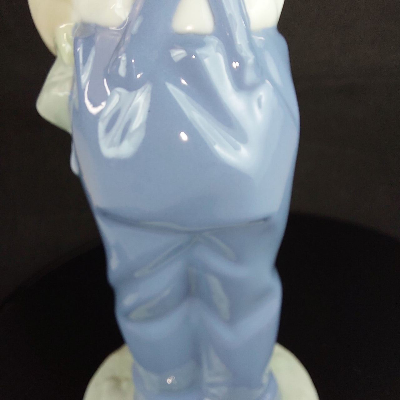 NAO Lladró Handmade Porcelain Girl -18.5 cm Figurine Collectible Blue Dress -16