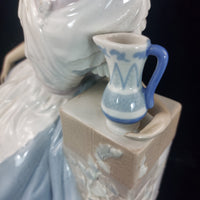 Thumbnail for NAO Spain Good Figurine Lady Elegant with Jug Pastel Glazed Porcelain 12.5