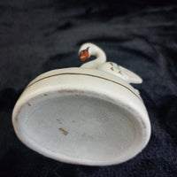 Thumbnail for Antique staffordshire Swan Victorian Spill Vase Porcelain 4.5