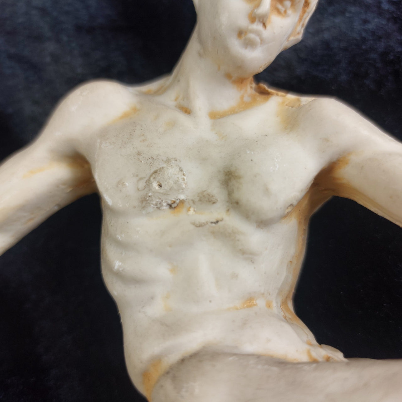 Greek Discobolus Thrower Discus Statue Made in Greece – 7in Resin Figure 347g.14