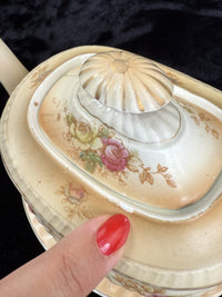 Thumbnail for Beautiful Antique Crown Devon Fieldings Teapot with Stand - 