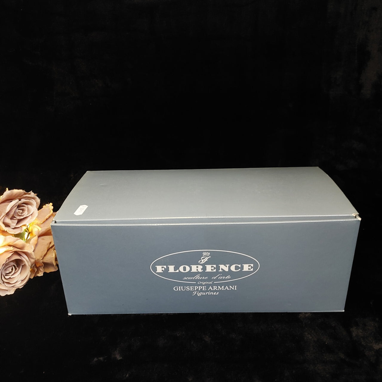 RARE Giuseppe Armani Winter Flowers Lady figurine Florence boxed White Fur Coat.21