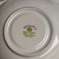 Thumbnail for Royal Albert Old English Rose Trio Set Cup Saucer Plate Pink Red Floral Gilded.15