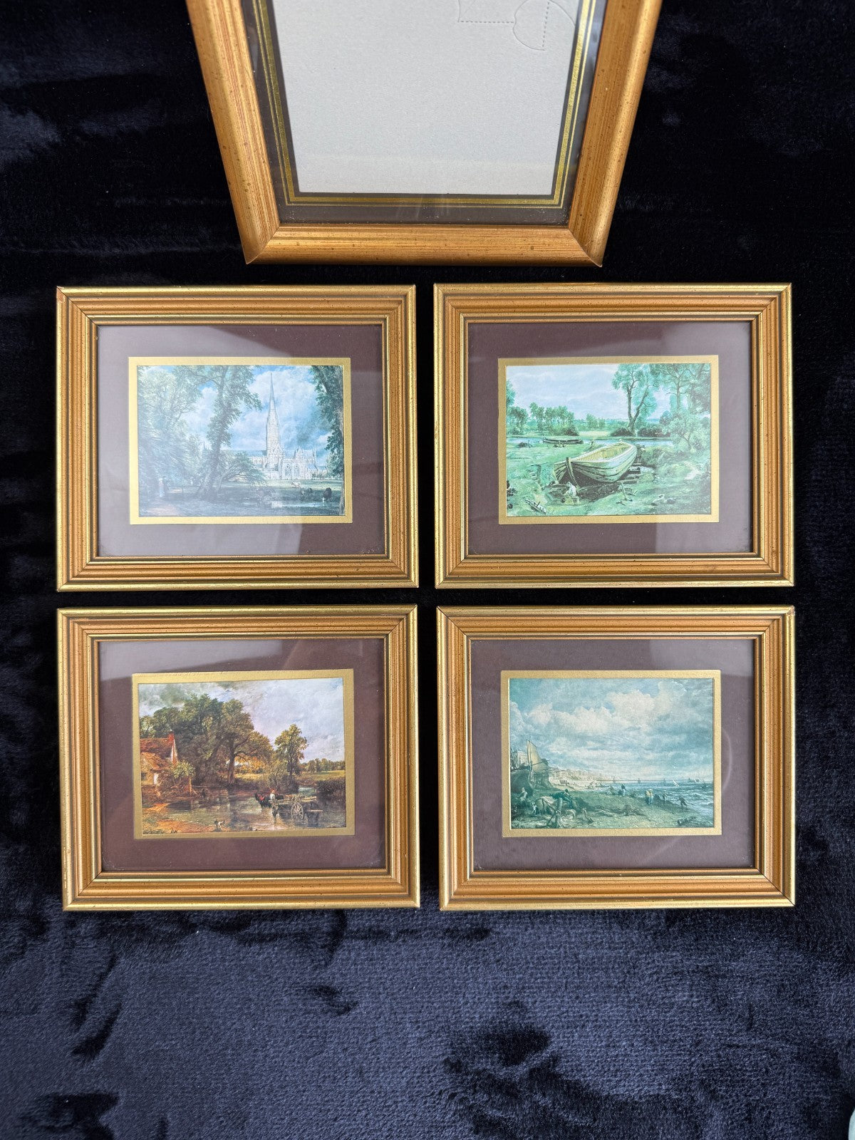 A Collection of Classic Art: Vintage Constable Prints Landscape & frame Set of 510