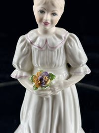 Thumbnail for Coalport The Bridesmaid Bone China Figurine Hand Decorated England 6in4