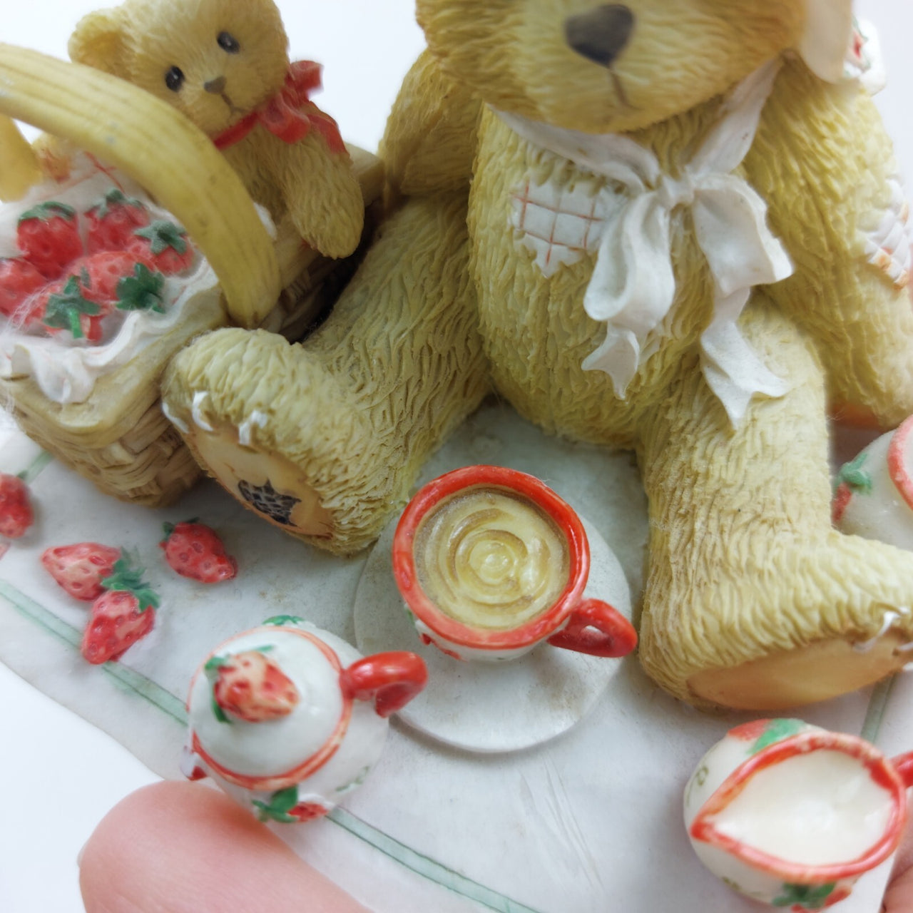 1995 Cherished Teddies Boxed Gift Violet Bloom Blessings 156280 Bear Flowers14