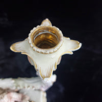 Thumbnail for Porcelain Sitzendorf Candelabra Lady Figurine candle Gold Gilt Antique German7