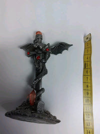 Thumbnail for Gothic Dragon  Figurine with Gem Sword - Heavy Metallic Collectible RARE Fantasy10