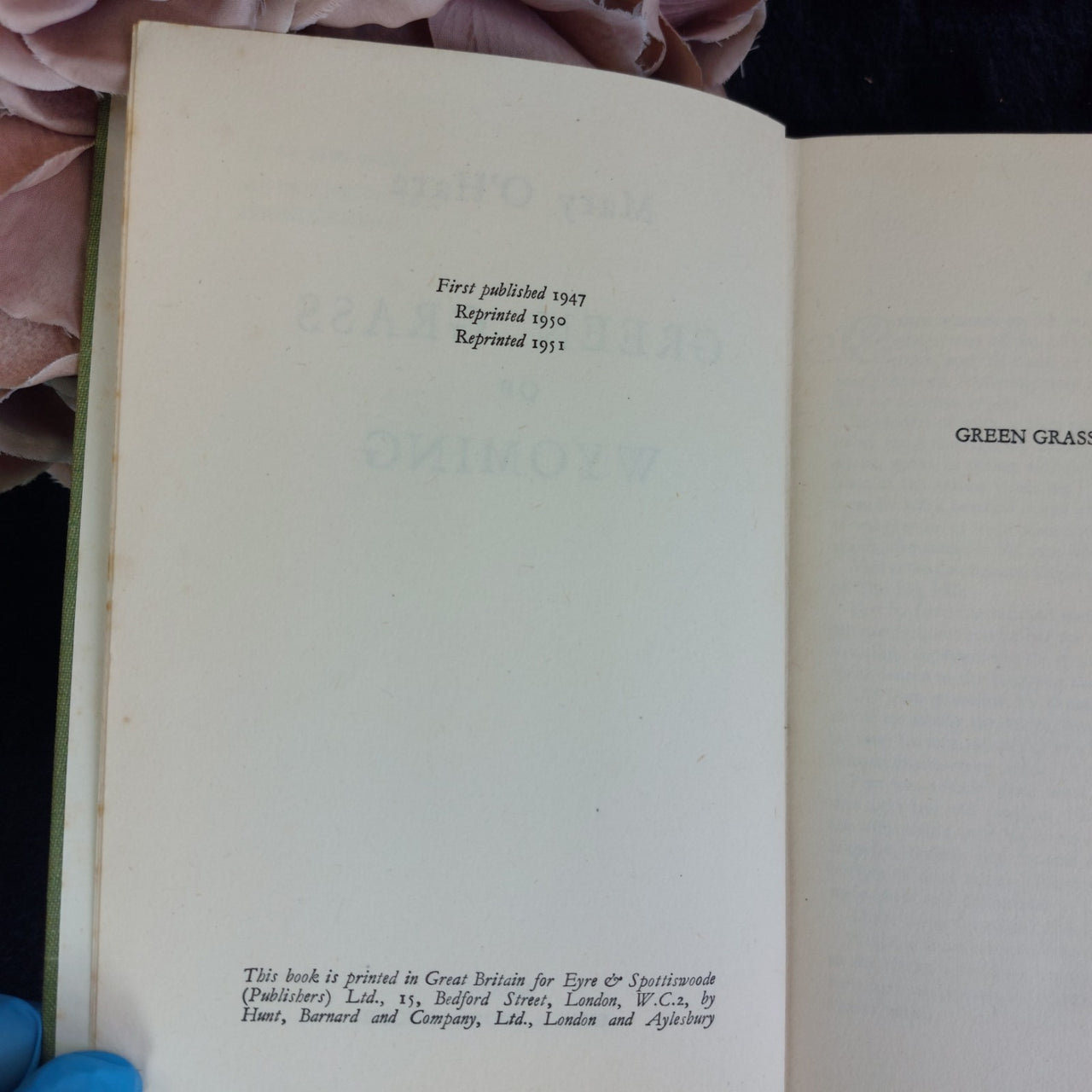 Green Grass of Wyoming Mary O’Hara Eyre Spottiswoode 1951 Vintage Hardcover Book5