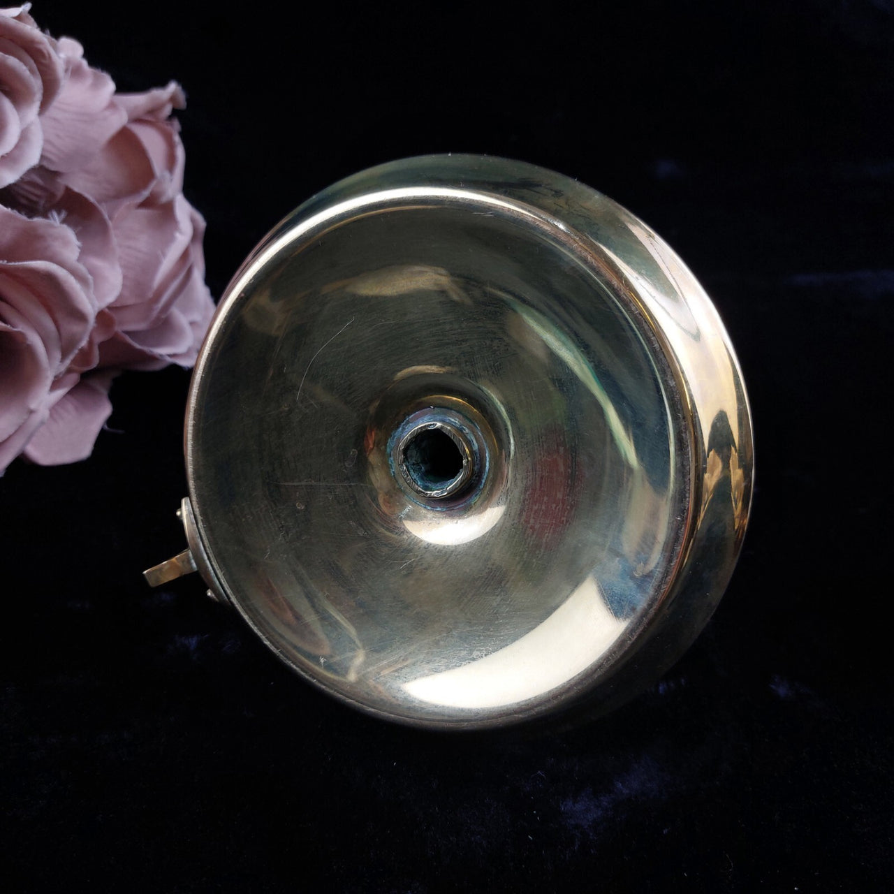 Brass Chamberstick Candle Holder Adjustable Push-Up Tone Gold Design Collectable8