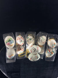 Thumbnail for Boxed Easter Hand Painted Real Egg Shell Ornaments  Chinese Bird Floral  Set of 6