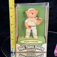 Thumbnail for Bad Taste Bears Sticky Wicket Cricket Figurine Funny Gift see the box gift him5